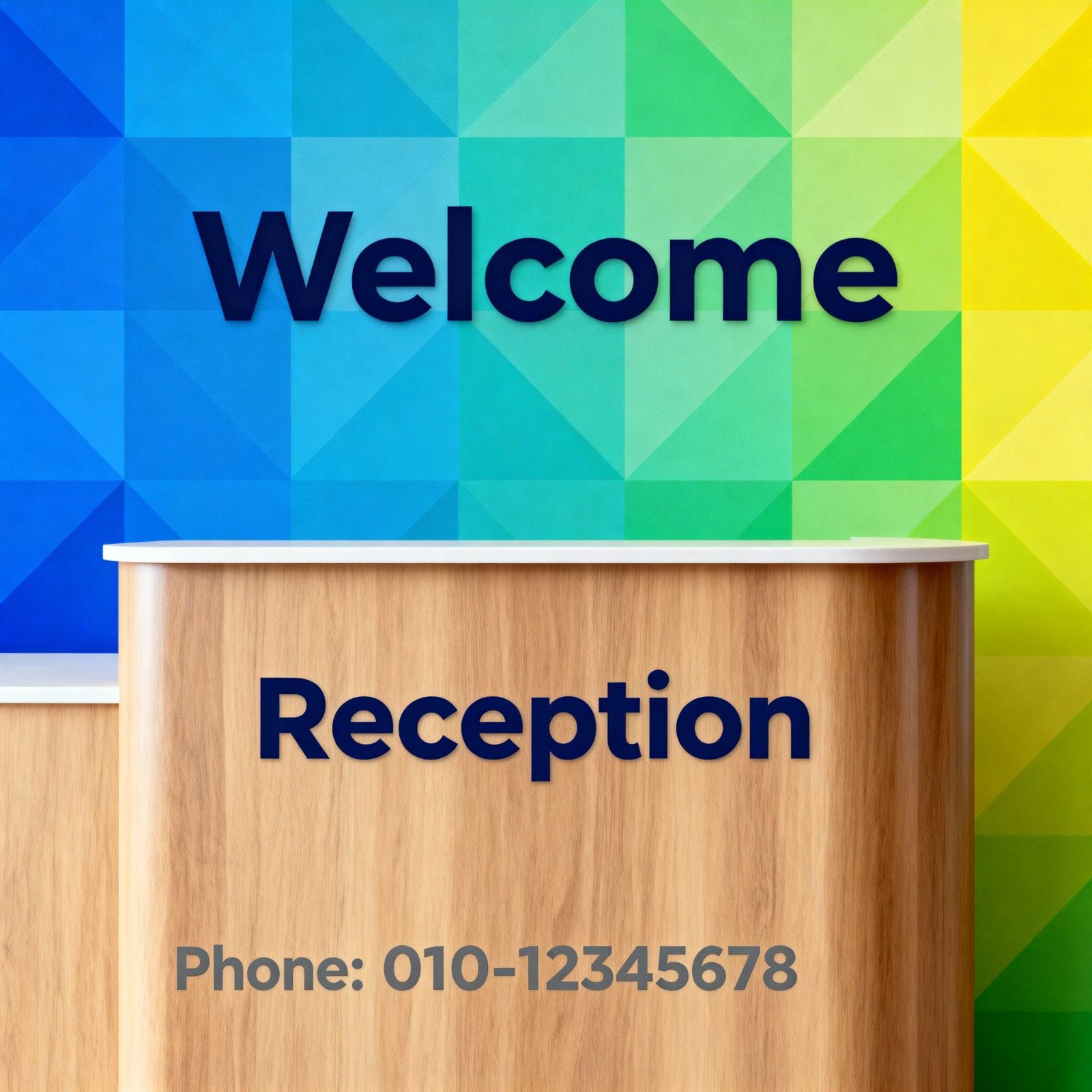 Reception Signage - Design 04